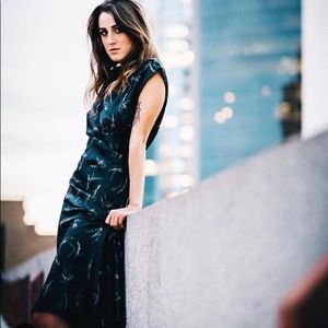 Vince silk maxi dress